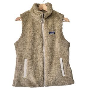 Patagonia M Women's Los Gatos Fleece Vest Full Zip El Cap Khaki STY25216
